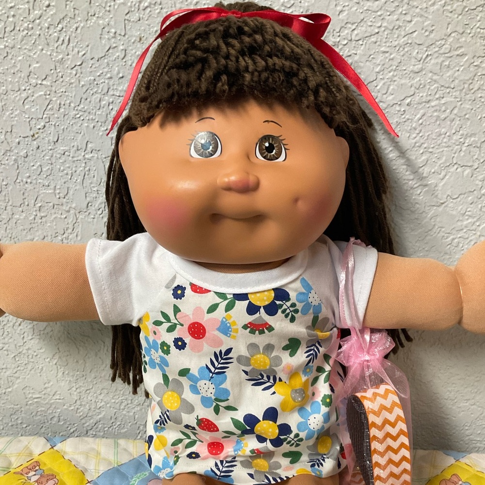 RARE Hispanic Or AA Cabbage  Patch Kid Girl WCT-81K Brown Hair Brown Eyes 2018